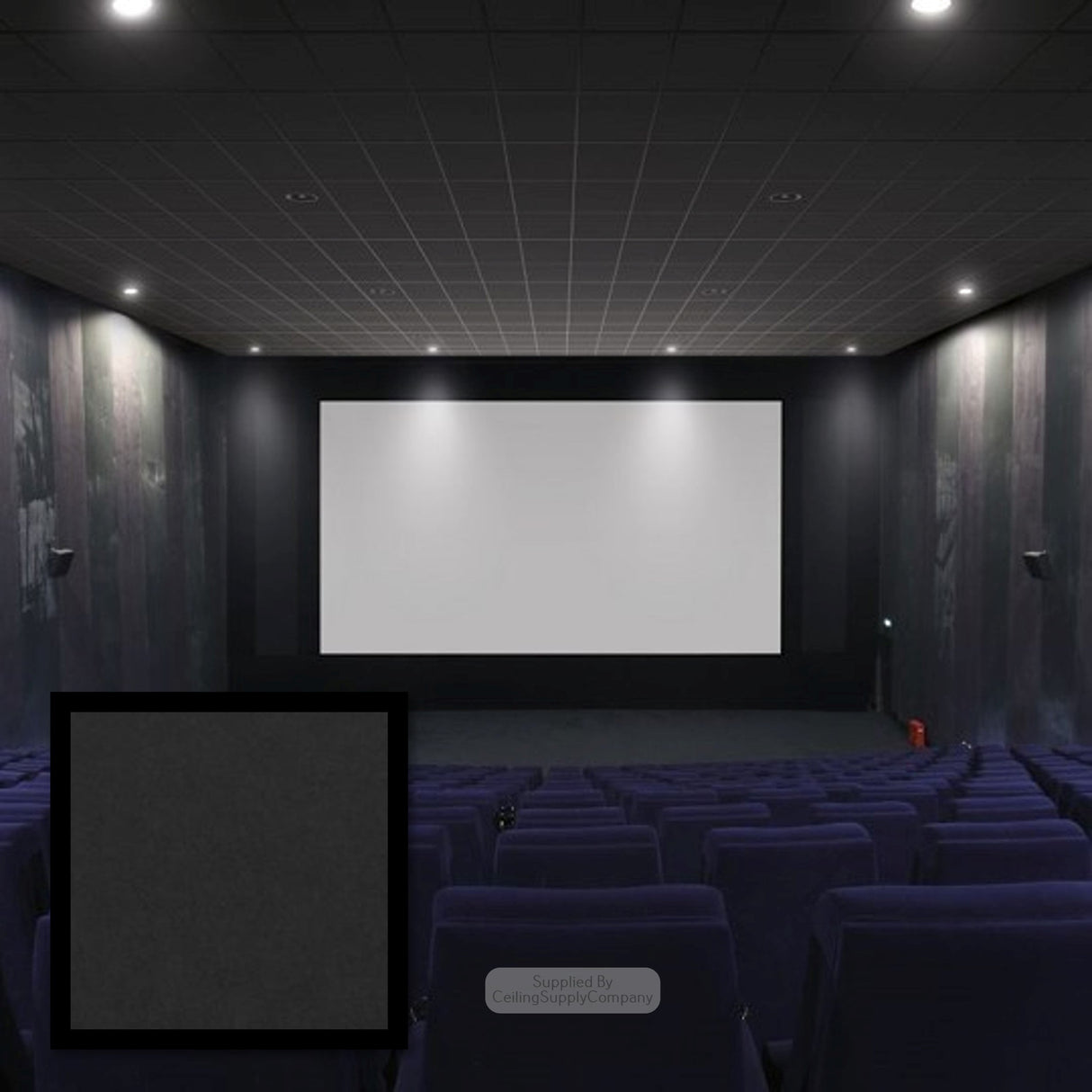 Zentia Neeva Black Ceiling Tiles