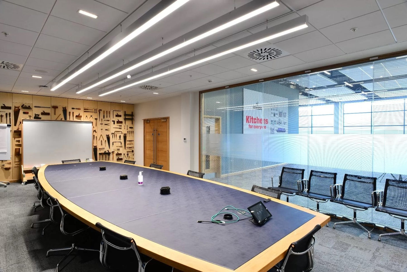 Ceiling Tiles in a conference room